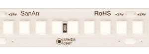 Светодиодная лента ALFA WHITE [Sanan 2835_17Вт_24В_6000К_176д/м_3000лм/м]